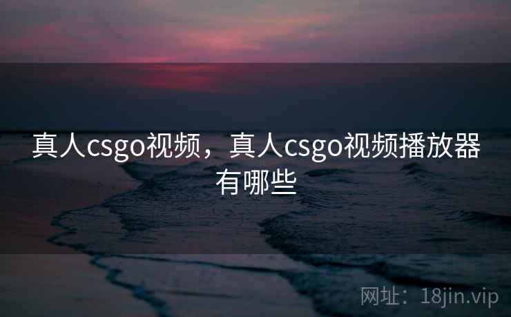 真人csgo视频，真人csgo视频播放器有哪些